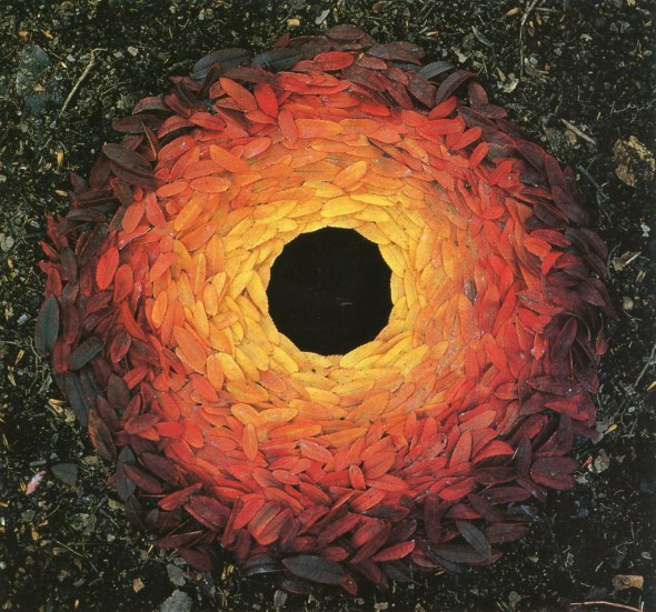 leaves - sculpture by Andy Goldsworthy