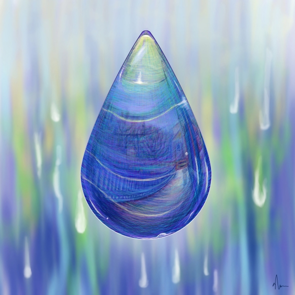 Drip Drop concept painting by Nicole Barker