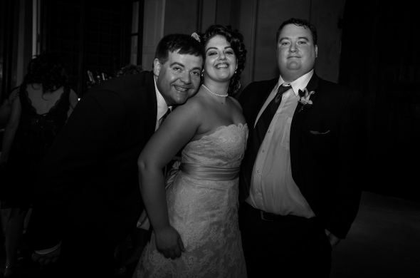 Bride, Groom And Guest Michael Wertz - Fiesole, Italy - 10-8-2012 - photo by SuperClearyPhoto